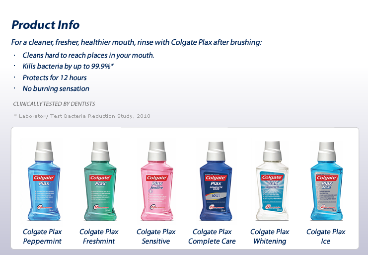 Plax Product Info