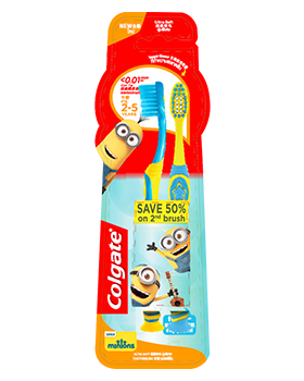 Colgate<sup>®</sup> Minions<br />Manual Toothbrushes – Age 2-5 Years