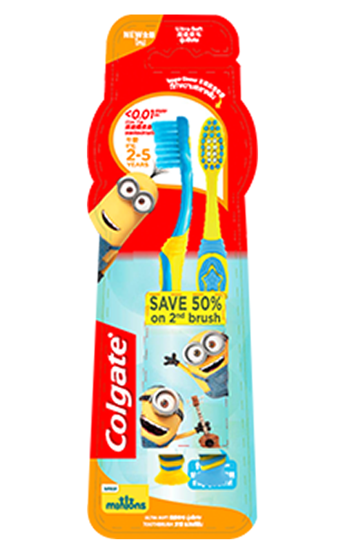 Colgate<sup>®</sup> Minions<br />Manual Toothbrushes – Age 2-5 Years