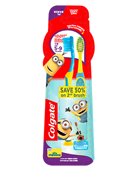 Colgate<sup>®</sup> Minions<br />Manual Toothbrushes – Age 5-9 Years