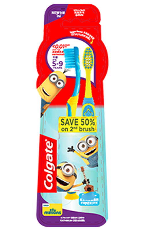 Colgate<sup>®</sup> Minions<br />Manual Toothbrushes – Age 5-9 Years