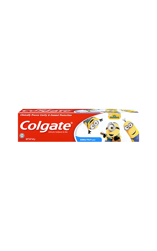 Colgate<sup>®</sup> Minions<br />Bubble Fruit Flavor<sup>®</sup> Toothpaste